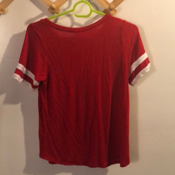 Four girlz red white tee size s - Picture 2 of 2